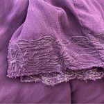Maggie Barnes Vintage Y2K  Boho Button Front Top Embroidered Trim Purple 2X Photo 3