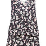 Laura Ashley Laura Ashley® | Gray Floral Tank Pajama Set ,size L Photo 0