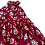 Alohiwai Tropical Hawaiian Print Maxi Dress Cutout Vacation Floral Size XS Women Red Photo 8