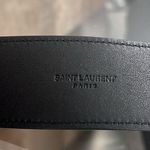 Saint Laurent  Authentic Leather Black Belt EGC.609034.85.1119 Size 85” New w/Tag Photo 3