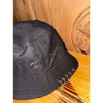 Bucket Hat Black One Size Iron Ring Pin Solid Blank Women’s Men’s Fishing Photo 4