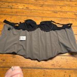 White Fox Boutique WHITE FOX Leopard Print Corset Bustier Top Black Grey Mesh Boned Zipper M Photo 1