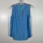 J.Crew Neon Embroidered Sleeveless Silk Blend Geometric Patterned Blouse 6 Photo 4