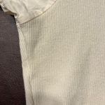 &Merci Cream Puff Sleeve Top M‎ Henley Rib Knit Stretch Romantic Cottagecore Size M Photo 4