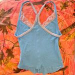 Urban Outfitters  blue lace coquette button up racerback tank top cami  Photo 2