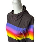 Free People Movement Huddle Printed Layer Rainbow Hoodie Medium Photo 3