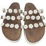 No Boundaries  NOBO Daisy Cork Platform Sandals Slide Chunky Boho Hippie Y2K Sz 9 Photo 0