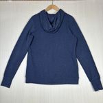 Lauren James Hoodie Womens Sz M Heathered Blue Soft Thumb Holes Photo 8