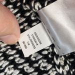 Chico's  Fringe Open Front Vest Sleeveless Black White Knit Cardigan Size‎ 2 US L Photo 4