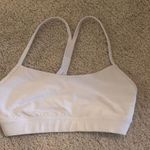 Lululemon White Flow Y Bra Nulu Light Support, A–C Cups Photo 0