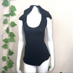 Zhen Nymph Black Corset Top Oversized Hood Size XS Photo 4