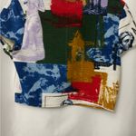 Urban Outfitters  Multicolor Abstract Crop Top Photo 4
