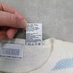 Cricket Lane Collection Vintage Womens‎ White Floral Short Sleeve Sweater Large Photo 2