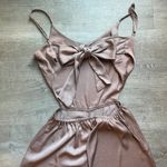 Nectar Clothing Sleeveless Open Back Tie Wide Leg Jumpsuit Size S Photo 6