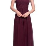 Bill Levkoff NWT Chiffon Sleeveless Wine Burgandy Maxi Dress/Gown Size 4 Photo 0