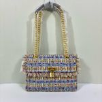 Kurt Geiger London Brixton Tweed Lock Bag Lilac NEW Shoulder Bag Photo 12