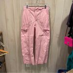 Cotton On Cute bubblegum pink  slouchy cozy ankle cargo pants costal beach vacay Photo 9