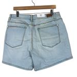 Judy Blue NWT Denim Shorts Plus Size 1X Light Wash Rainbow Stitch Coastal Retro Photo 4