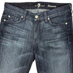 7 For All Mankind ‎ Y2K Low-Rise Bootcut Jeans Women's 29" Raw Hem USA Kimmie Photo 6