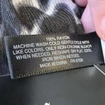 INC  International Concepts Black Grey Print Scarf New Photo 2