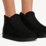 Pacific&Co PORTLAND BOOT Size 6 Black Womens Shearling Booties Faux Suede New Photo 8