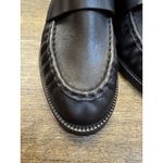 Aquatalia $595 NEW Josette Black Leather Penny Loafer Heels Women Size 10.5 Photo 6