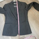 Calvin Klein one button grey blazer size 4P office professional career Photo 2