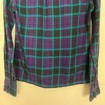 Element Plaid Blue & Purple Women's Flannel Button Down Shirt Size Small Photo 7
