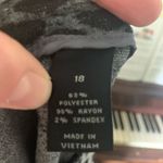 Lane Bryant black & gray cheetah print knit faux wrap 18 pencil skirt Photo 3