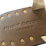 Kurt Geiger  London KG  Leopard Calf Hair Square Toe Thong Sandal Sz 38.5 Vacay Photo 3