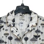 Soma Large Holiday Ornament 2 Piece Pajama Set Silver Gold Soft Cotton Knit Photo 2