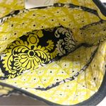 Vera Bradley Baroque Black Yellow Gray White Retired Pattern Shoulder Bag Purse Photo 11