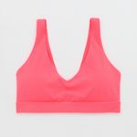 Aerie OFFLINE By Real Me Open Back Sports Bra in Tropadelic Pink Women’s Size XL Photo 2
