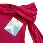 Majorelle  Freya Mini Dress Berry Red Off-Shoulder Stretch Long Sleeve Medium NWT Photo 12