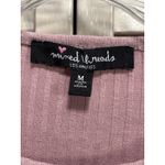 Mixed Threads Pink Ribbed Long Sleeve Tie Waist Top Size M‎ Round Neck Size M Photo 2
