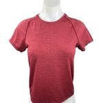 Outdoor Voices Red Crew Neck Raglan Short Sleeve Workout T Shirt Tee Top Size S Photo 0