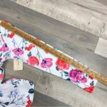 st. john's bay St. John’s Bay Active Floral Full Zip Track Jacket White Pink Petite Small Photo 12