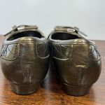 Franco Sorto Women’s green gold metallic flat L Chord size 9.5 Photo 4