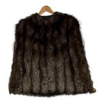 Vintage Arnold Constable Paris & Fifth Avenue New York Brown Fur Cape Size M Photo 0