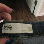RSQ  Blue Straight Leg Jeans with Distressed Details Photo 2
