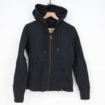 American Giant Womens Black Cotton Full Zip Hoodie Sweatshirt Size S Photo 1