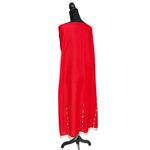 Handmade Red Beaded Coin Trim Wrap Skirt Cape OS Costume Boho Festival Sarong Size undefined Photo 7