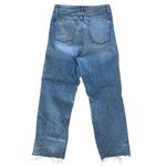 Black Orchid  Marisa Relaxed Straight Jeans 30 High Rise Distressed Frayed Hem Photo 2