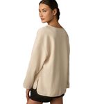 Sanctuary Textured Knit Long Sleeve Shacket Snap Closure Pockets Cream NWT XXL Photo 1