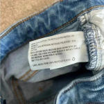 Universal Threads  high rise midi blue button front shorts in size 2 / 26 Photo 4