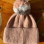 Skechers  Womens Pink Pom Pom Knit Snow Beanie Hat One Size Photo 1