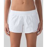 Lululemon  Hotty Hot Shorts II Light Beige Women's Size 4 Running Athletic Photo 2