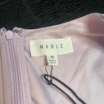 Mabel  Pastel Puff Sleeve Bow Detail V Neck Romper Shorts Size Medium Easter NWT Photo 5