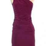 Le chateau  | Burgundy One Shoulder Cocktail Dress Size Small S NWT Photo 0
