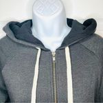 Modcloth  Next Level Apparel Gray Zip Up Hoodie Snowman Holiday Design L NWOT Photo 4